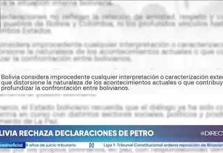 Gobierno de Bolivia rechazó las afirmaciones de Gustavo Petro