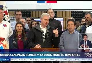 Gobierno de Chile anuncia bonos y ayudas económicas tras temporal