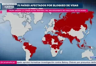 Gobierno de Trump suspende visados de inmigración para 75 países