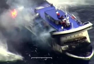 Incendio en ferry: Autoridades informan de un fallecido y dos heridos