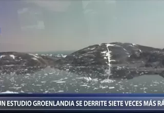 Groenlandia se derrite siete veces más rápido que en la década de 1990