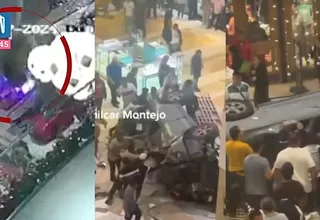 Guatemala: Auto cayó dentro de centro comercial