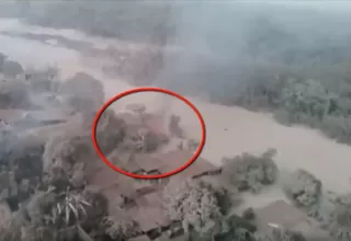 Guatemala: drone capta momento exacto de la destrucción causada por Volcán de Fuego