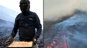 Guatemala: Hornean pizza sobre la lava que brota del volcán Pacaya - Noticias de lava-jato