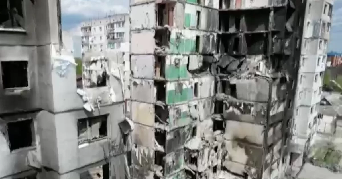 Guerra en Ucrania: Borodyanka quedó en escombros tras el paso de las fuerzas rusas
