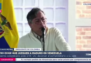 Gustavo Petro exige "devolver" a Nicolás Maduro a Venezuela