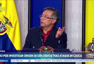 Gustavo Petro pide investigar origen de explosivos tras ataque