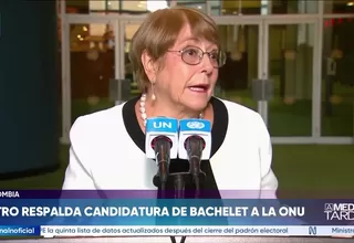 Gustavo Petro respalda candidatura de Michelle Bachelet a la ONU