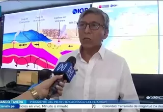 Hernando Tavera: “En algún momento tendrá que ocurrir” un gran sismo en el Perú