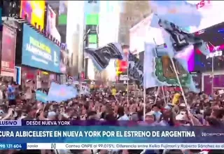 Hinchas argentinos desatan la fiesta en EE.UU. antes del debut mundialista