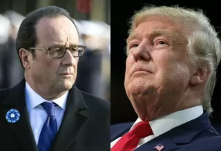 Hollande y Trump expresaron su voluntad de trabajar "juntos"