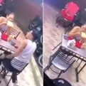 Un hombre huyó durante un asalto mientras su novia se permaneció comiendo pizza