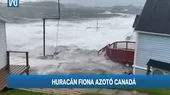 Huracán Fiona azotó Canadá dejando más de 500 mil hogares sin electricidad - Noticias de huracan