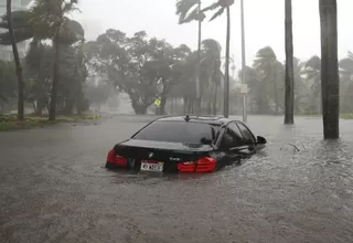 Irma: centro de Miami quedó inundado y colapsaron grúas de construcción