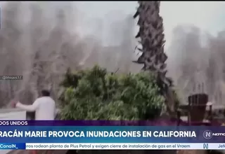 EE.UU.: huracán Marie provocó inundaciones y grandes olas en costas de California