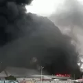 Incendio en fábrica de Argentina