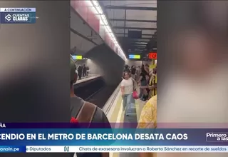 Incendio en el metro de Barcelona causa evacuación en túnel