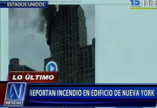 Incendio en rascacielos en pleno centro de Nueva York dejó un herido 