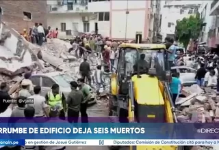 India: derrumbe de edificio dejó al menos seis muertos