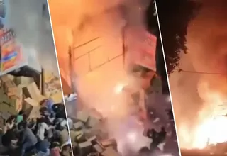 India: Incendio en tienda de pirotécnicos generó pánico