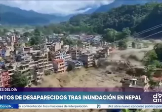 Inundación repentina arrasan zona fronteriza de Nepal y China