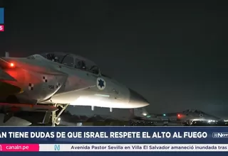 Irán tiene dudas de que Israel respete alto al fuego
