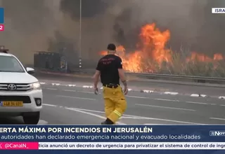 Israel: Alerta máxima por incendios en Jerusalén