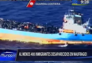 Italia: al menos 400 inmigrantes desaparecidos en naufragio
