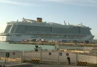 Italia: Descartan coronavirus en crucero en puerto de Civitavecchia