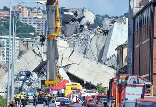 Italia declara a Génova en estado de emergencia por 12 meses tras caída de puente