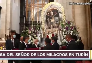 Italia: Fieles peruanos celebraron misa del Señor de los Milagros en Turín