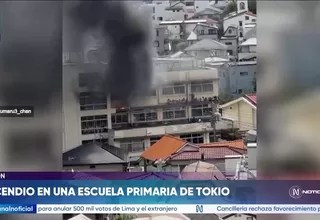 Japón: incendio en escuela primaria dejó 10 heridos