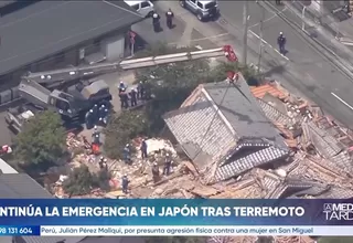 Japón mantiene labores de rescate tras terremoto en Kumamoto
