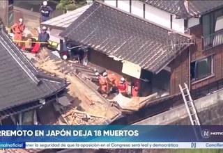 Japón: terremoto de magnitud 7.1 dejó 18 muertos y severos daños materiales