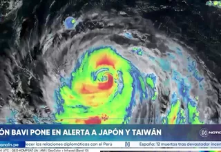 Japón y Taiwán elevan niveles de seguridad ante el avance del destructivo tifón Bavi