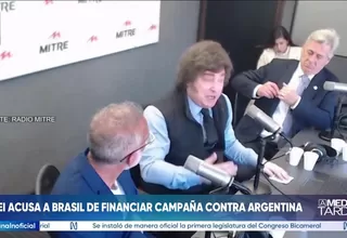 Javier Milei acusa a Brasil de financiar campaña anti Argentina
