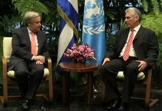 Jefe de la ONU se reúne con el nuevo presidente de Cuba