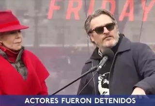 Joaquin Phoenix y Martin Sheen son detenidos en una manifestación por el clima