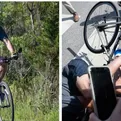 Joe Biden se cae de su bicicleta durante paseo por la playa