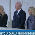Joe Biden visitó la capilla ardiente de Isabel II