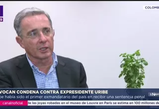 Justicia de Colombia revoca condena contra expresidente Uribe
