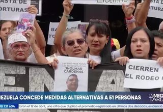 Justicia en Venezuela otorga medidas alternativas a 51 detenidos