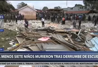 Kenia: al menos 7 niños murieron y 64 resultaron heridos tras derrumbe de escuela