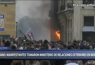 Líbano: Manifestantes tomaron por asalto el Ministerio de Relaciones Exteriores en Beirut