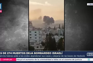 Líbano: Más de 274 muertos por bombardeo israelí