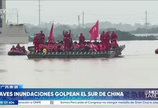 Las lluvias e inundaciones dejan en emergencia el sur de China