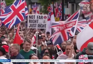 Londres: Miles marcharon en dos protestas simultáneas con mensajes opuestos