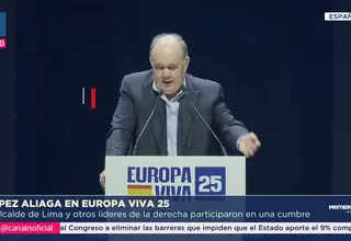 López Aliaga arremetió contra la izquierda en cumbre de VOX