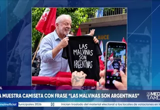 Brasil: Lula muestra camiseta con frase "Las Malvinas son argentinas"