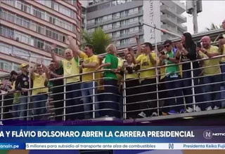 Lula y Flávio Bolsonaro inician la campaña presidencial en Brasil